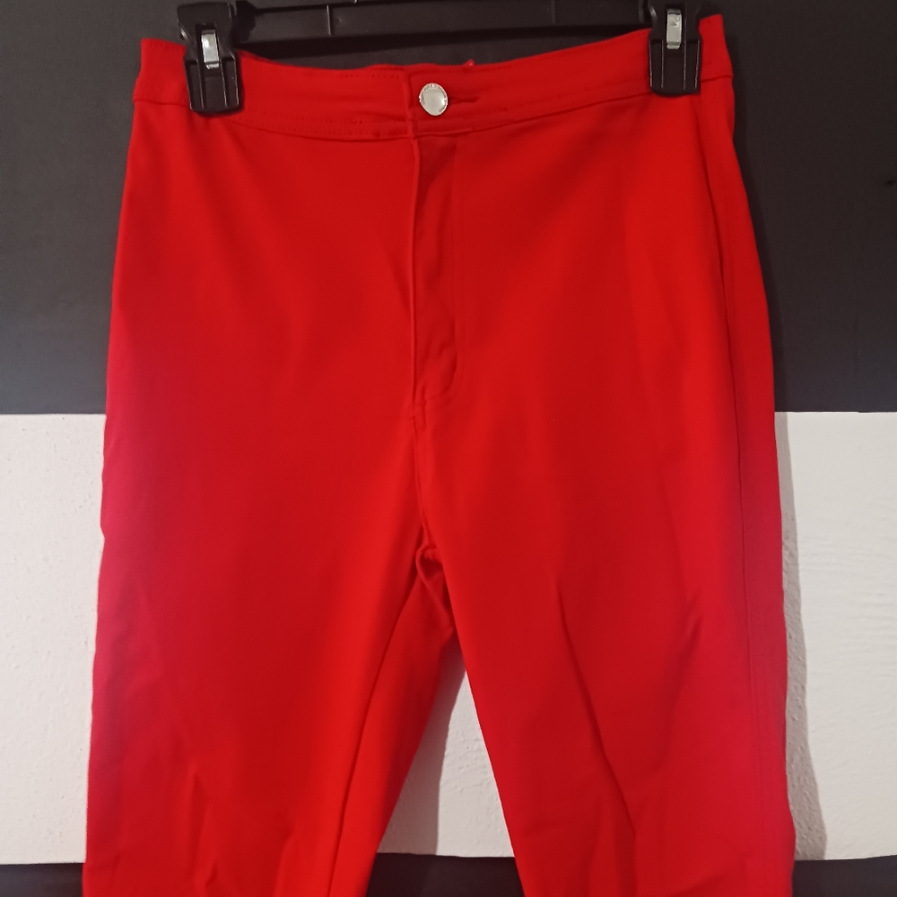 Women red skinny jegging pant - Picture 4 of 9
